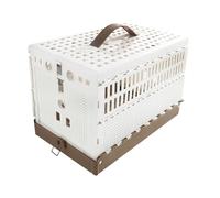 Genérico Cockatiel Cage - Ultra-Small Portable Foldable Design for Pet Training, Outdoor Competition with Lightweight Carry Function, Bird Carrier Cage for Home, Yard & Travel, ABS, Easy Storage Use