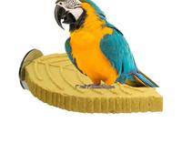 Genérico Cockatiel Perch,Resin Plant Shape Toy Playground,14x9.5cm Parakeet Perches - Elegant Curves Design For Parakeets Conure Lovebird Macaw Beak Grinding Claw Care