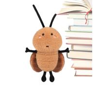 Genérico Cockroach Soft Doll - 12cm Mini Creepy Crawly Keychain, Novelty Soft Toy of Backpack, Furry Ornament Party Favor Ideal Children Living Room Vacation