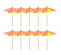 Genérico Cocktail Umbrellas For Drinks - Paper Multipurpose Picks, 10PCS Colorful Hawaiian, Party Decorations Parasols | Toothpicks Desserts Pool Fun Tropical Oasis Picnic Summer Gathering Must-Have