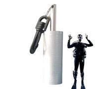 Generico Coctelera de buceo de aleación de aluminio 12 x 3 cm, señal submarina de alta frecuencia, ligera 58 g, dispositivo acústico portátil para buceo, buceo y actividades marinas