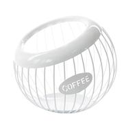 Genérico Coffee Basket, Pod Holder, 7.87x7.28in Desktop Organizer, Iron Frame, Large Capacity for Kitchen Counter, Coffee Station, Office Desk, Beverage Setup, Storage, Daily Use