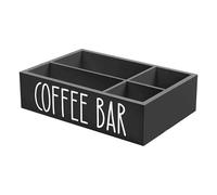 Genérico Coffee Corner Organizer-Soporte de todo en con estantes de almacenamiento | Sostiene frijoles, filtros, agitadores y tazas | Marco de metal resistente para máquinas de goteo y estaciones