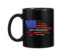Genérico Coffee Cup, American Flag Mug, Patriotic Coffee Mug, 350ml Ceramic 250th Commemorative, 250th America Mugs Drinking Cup For Soldier Adults Family Tea Water Milk Celebration Party Gatherings