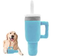 Genérico Coffee Cup Dog Toy - Plush PP Cotton 9x13x27cm | Plush Chew Toy | Puppy Teething Chew Toys | Cup Dog Toys For Puppies, Small Dogs, Interactive Play, Chewing, and Fun Pet Entertainment