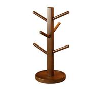 Genérico Coffee Cup Holder, Compact Wooden Cup Rack Organizer Stand, Coffee Mug Tree for Counter, Perfect for Wedding, Living Room, Cafe, Restaurante, Hotel, Party