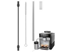 Genérico Coffee Machine Milk Hose Frother Accessories Set Replacement Parts | Metal and Soft Silicone Hose Set Attachments for Home Restaurant Daily Maintenance Deep Cleaning Kitchen Appliance Upkeep