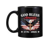 Genérico Coffee Mug - 350ml 250th Ceramic Patriotic Drinkware | 250th America Mug Drinking Cup - for Soldier Adults Family Tea Water Milk Celebration P3.74x3.15 inchesarty Gatherings