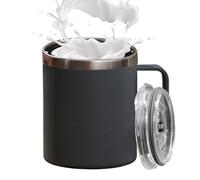 Genérico Coffee Mug - 450ml, Portable, Smart Heated Coffee Mug, Warm Cup Tea stein, Portable Coffe Cup | Double Wall Insulated stein for Office, Students, Drivers and Gym