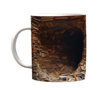 Genérico Coffee Mug For Book Lovers, 3D Effect Library Mug, Ceramic Coffee And Tea Mugs, Library Mugs For Cold And Hot Drinks