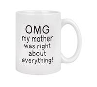 Generico Coffee Mug For Mom - Funny Coffee Mug, Novelty Ceramic Cup | Mom Mugs From Son, Daughter | Small Coffees Cups 350ml F0r, Women For Birthday, Mother's Day