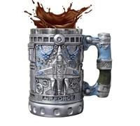 Genérico Coffee Mugs - 330ml Cool Mugs | Airplane Engraved Pattern Cups For Men Women Boyfriend Dad Grandpa, 1-Piece Stainless Steel Resin Decorative Novelty Drinkware, Juice Cold Hot Water Beer