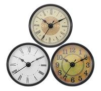 Genérico Coffee Pattern Wall Clock 12 Inch Non - Ticking Clocks Round Wall Hanging Clock Battery Operated For Bedroom Living Room
