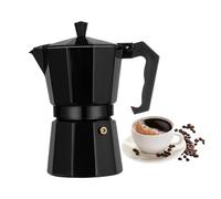 Genérico Coffee Pot - Aluminum Alloy Portable, Classic Italian Size with Safety Valve, Camping Compatible Details, Italian Coffee Maker, Rich Espresso Brewing for Home, Office & Travel Use