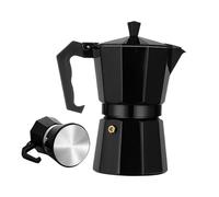 Genérico Coffee Pot - Safety Valve Anti-Scald Grip, Aluminum Camping Pot Coffee Maker | Tea Maker for Electric Ceramic Gas Alcohol Stove Latte Cappuccino Brewing Home Office Travel Use 230/330/460g