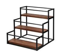 Genérico Coffee Syrup Organizer Rack - Metal 3 Tier Bottle Storage Stand
