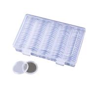 Generico Coin Case, 27 mm Coin Box, Collecting Storage, Protect Gasket Holder for Home Travel Display Living Room Exhibition Museum Auction