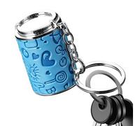 Genérico Coin Holder Keychain - 2 In 1 Small Currency Storage, Mini Pocket Change Organizer Charm | Compact Loose Money Carrying capsulee For Travel Shopping Commuting Camping Picnic Collectors