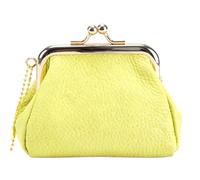 Genérico Coin Purse - Vintage Kiss Lock Mini Wallet, Portable Change Bag, Jewelry Accessories, Leather Pouch for Women, Students, Travelers, Holds, Cards, Cash, 4.33x2.76x3.15 Inches