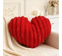 Genérico Cojin Corazon, Cojín Decorativo 40 x 35cm, Cojines Cama Decorativos, Almohada con Forma De Corazón, Cojines San Valentín, Almohada De Amor para Salón, Sofá, Cama, Dormitorio