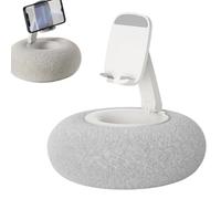 Genérico Cojín de Almohada con Soporte para teléfono, Soporte para Tableta y teléfono con Almohada de Felpa,Cojín portátil para de Tableta - Tenedor Antideslizante del Celular del cojín de la