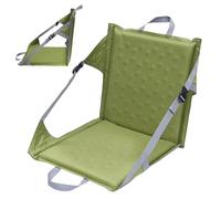 Genérico Cojín de Asiento Hinchable,Soporte Inflable con Respaldo Ajustable - Cojín De Asiento para Exteriores con Correa Ajustable,para Coche Exteriores Gradas Estadio Acampada Viaje Concierto