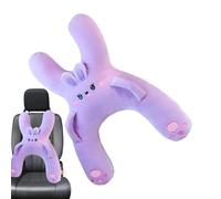 Generico Cojín de coche para niños - Cojín de asiento de juguete mimoso, cojín para dormir infantil | Cojín cabeza coche confort transpirable para viajes y viajes