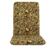 Genérico Cojín de Silla Impermeable para Interior y Exterior, Relleno de Espuma, con Asiento Integrado y 4 Patrones, cojín de Asiento y Respaldo Integrados (5 Estilos) (E, 108x45x3cm)