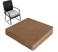 Genérico Cojín De Silla para Asiento Elevador Cojín, Cojín De Asiento con Cojín De Suelo Grueso Antideslizante,para Adultos Al Aire Libre, para Oficina, Silla De Ruedas,Café,55x55x5cm
