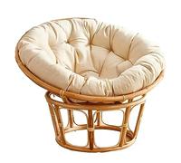 Genérico Cojín Grueso con Forma de Huevo para Silla, cojín Redondo Grueso y Resistente al Color para Silla Tipo Huevo - Almohadilla extraíble con Cremallera para Interiores/Exteriores, Almohada de me