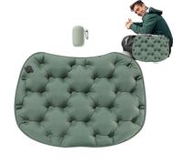 Genérico Cojín Inflable para Asiento - Cojín para Asiento de Avión Diseñado para Vuelos Prolongados - Ligero para Silla de Oficina, Gradas, Patio, Silla de Ruedas, Coche y Tren