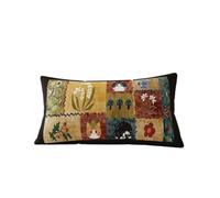 Genérico Cojín Lumbar Decorativo, Funda Cojín Vintage w | Cojín Tiro Rectangular, Fundas Cojín Vintage, Cremallera Oculta(Inpillowcase pillow core,#A1)