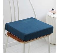 Genérico Cojín para Asiento Elevador, Cojín Extra Grueso para Banco Personas Mayores de Suelo Funda de Suelo Lavable Sillones Coches Oficinas y Sillas de Ruedas Postoperatorias,Dark Blue,55x55x8cm