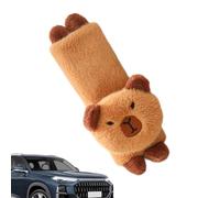 Generico Cojín para la cabeza del coche de animal - Short Plush PP Cotton Capybara 33 x 22 cm | Cute Car Seat Belt Shoulder Pads Automotive Headrest Cushion Soft Safety Comfort Pillow For Cars SUV