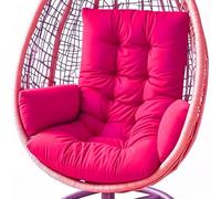 Genérico Cojín para Silla Colgante de Exterior, Cojín de Jardín Cojín para Columpio Colgante Asiento de Cesta Cojín Lavable para Asiento de Hamaca Mecedora Colgante,Rosado