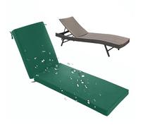 Genérico Cojín para Tumbona De Exterior Lavable Impermeable,5cm/8cm De Grosor Protección UV,Cómodo Cojín para Tumbona para Muebles De Jardín con Suela Y Correas Antideslizantes,05,200x60x8cm