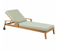 Genérico Cojín para Tumbona Exterior de Poliéster Impermeable, Colchoneta para Tumbona con Espuma 50D, 6 Cintas y Funda Extraíble, para Jardín, Terraza, Patio, Balcón y Piscina,Light Gray,183x53x6cm