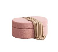 Genérico Cojín Rectangular Acolchado For El Pecho, Asiento De Espuma Más Gruesa, Banco Otomano Almacenamiento Cuero Pequeño,reposapiés For Sala Estar(Color3)