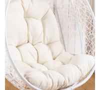 Genérico Cojín Redondo Lavable Para Silla Colgante,Exterior Cojín De Repuesto Para Silla Colgante,Para Cestas Colgantes,Cestas De Columpio Cojines Para Sillas Colgantes De Jardín,blanca