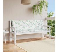 Genérico Cojines Banco jardín 2 uds Tela Estampado de Hojas 150x50x7 cm,Decoración,Cojines para sillas y sofás-361712