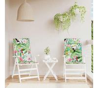 Genérico Cojines de Silla con Respaldo Alto 2 uds Tela Oxford Multicolor,Casa y jardín,Decoración,Cojines para sillas y sofás,Multicolor,1.3 KG,361925