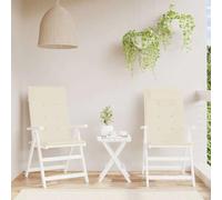 Genérico Cojines de Silla Respaldo Alto 2 uds Tela Oxford Color Crema,Casa y jardín,Decoración,Cojines para sillas y sofás,Crema,1.3 KG,361880