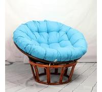 Genérico Cojines para sillas: cojín Extragrande de ratán Azul Cielo para Columpio - Almohadilla Redonda y Suave de 90x90 cm para Silla Nido, Comodidad y Estilo para Exteriores, Decor