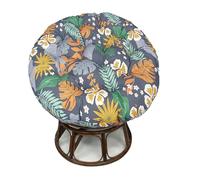 Genérico Cojines para sillas: Cojines Redondos con Forma de Luna para sillas Tipo Huevo - Poliéster Acolchado de Felpa, Almohadilla de Asiento Suave y cómoda, decoración Elegante para la Sala de Esta