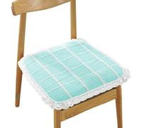 Genérico Cojines Silla Herradura Lote 4 - Algodón Tejido 100% & Relleno Carbón Bambú | Ribete Encaje | Correas Anti-Desliz | 3 Tamaños | Lavable Máquina | Confort Todo Clima (I 45 * 45cm/18 * 18in)