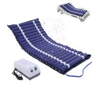 Genérico Colchón Antiescaras, Colchón de Presión Alterna con Inflador de Colchón para La Prevención de Úlceras por Presión en Cuidados de Larga Duración Asiento con Aire Impermeable,W130CM