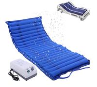 Genérico Colchón Antiescaras con Sistema de Presión Alterna para Cuidados de Larga Duración, 195 X 90 Cm Colchón de Aire Impermeable con Bomba Silenciosa para Camas Domésticas,Azul