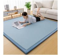 Genérico Colchón De Suelo Japonés, Colchón De Futón, Tapete De Tatami, Cama De Suelo, Almohadilla For Dormir Plegable Enrollable For Acampar, Habitación De Invitados For Adultos(Dark Blue,200x250)