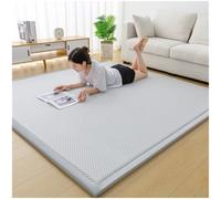 Genérico Colchón De Suelo Japonés, Colchón De Futón, Tapete De Tatami, Cama De Suelo, Almohadilla For Dormir Plegable Enrollable For Acampar, Habitación De Invitados For Adultos(Light Gray,200x200)
