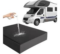 Genérico Colchón King Size Autocaravanas,con Protector De Colchón De Poliéster Impermeable,Esponja De Alta Densidad De Firmeza Media,para Autocaravanas,Camiones,Negro,70x200cm